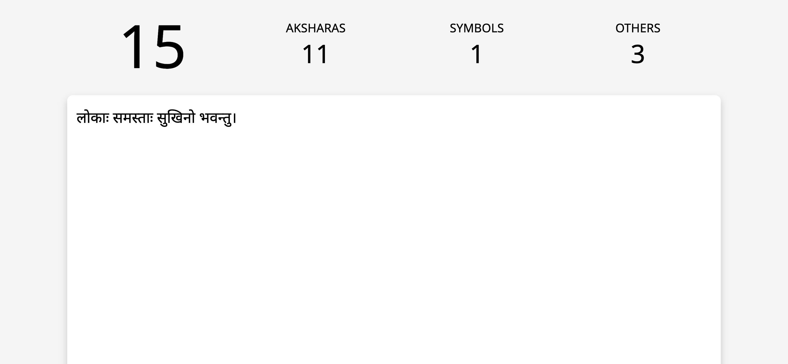 Aksharas
