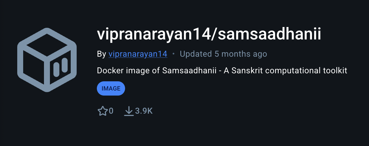 Samsaadhanii Container Image